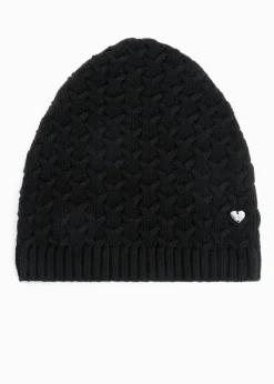 bonprix bonprix Gorras Y Sombreros>Gorro con contenido de cachemira Negro