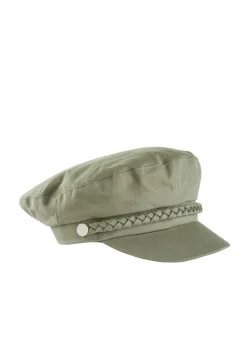 bonprix bonprix Gorras Y Sombreros>Gorro marinero con detalle trenzado Verde oliva