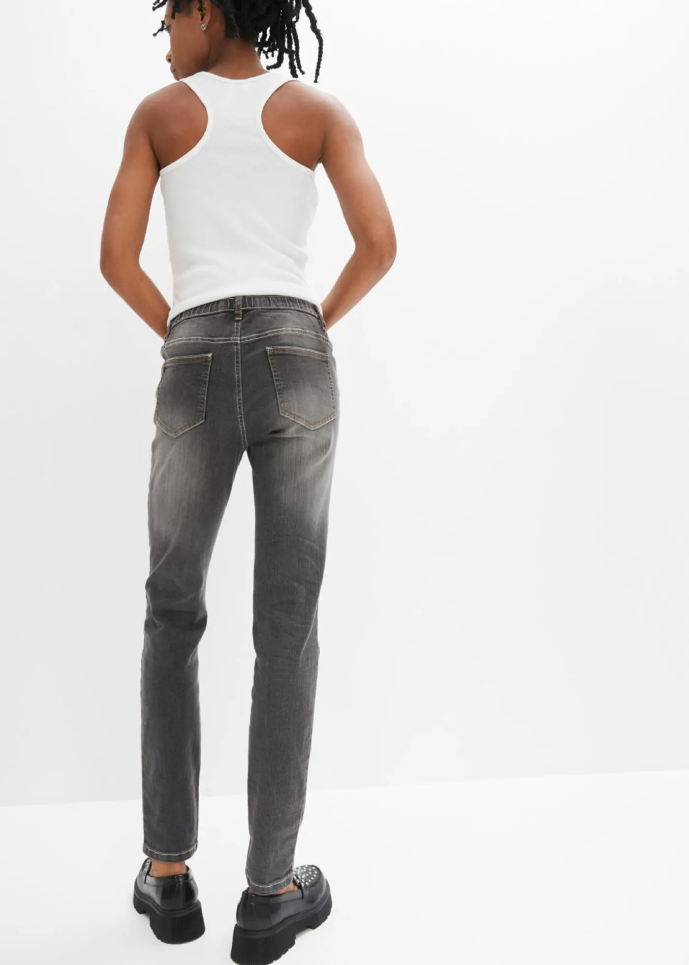 Mujer bonprix bonprix Jeggings efecto lavado
