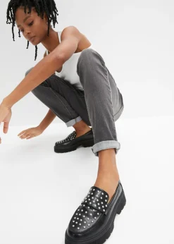 Mujer bonprix bonprix Jeggings efecto lavado