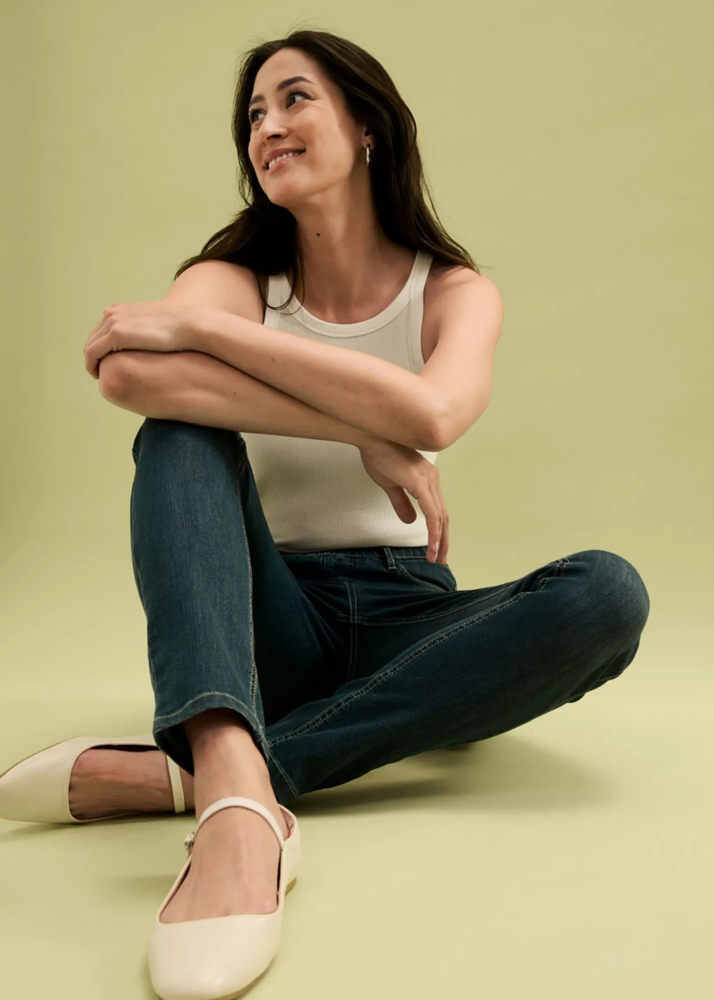 Mujer bonprix bonprix Jeggings elásticos con cintura cómoda y ancha