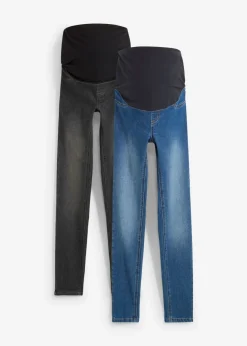 Mujer bonprix bonprix Jeggings premamá con algodón (2 unidades), skinny