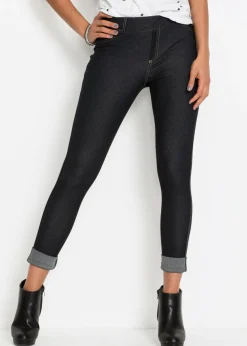 Mujer bonprix bonprix Jeggins con bajo vuelto