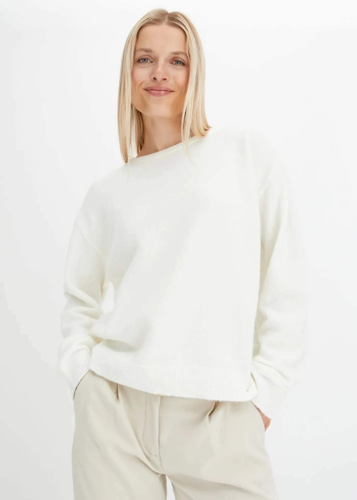 bonprix bonprix Jerséis|Ropa De Punto>Jersey Blanco lana