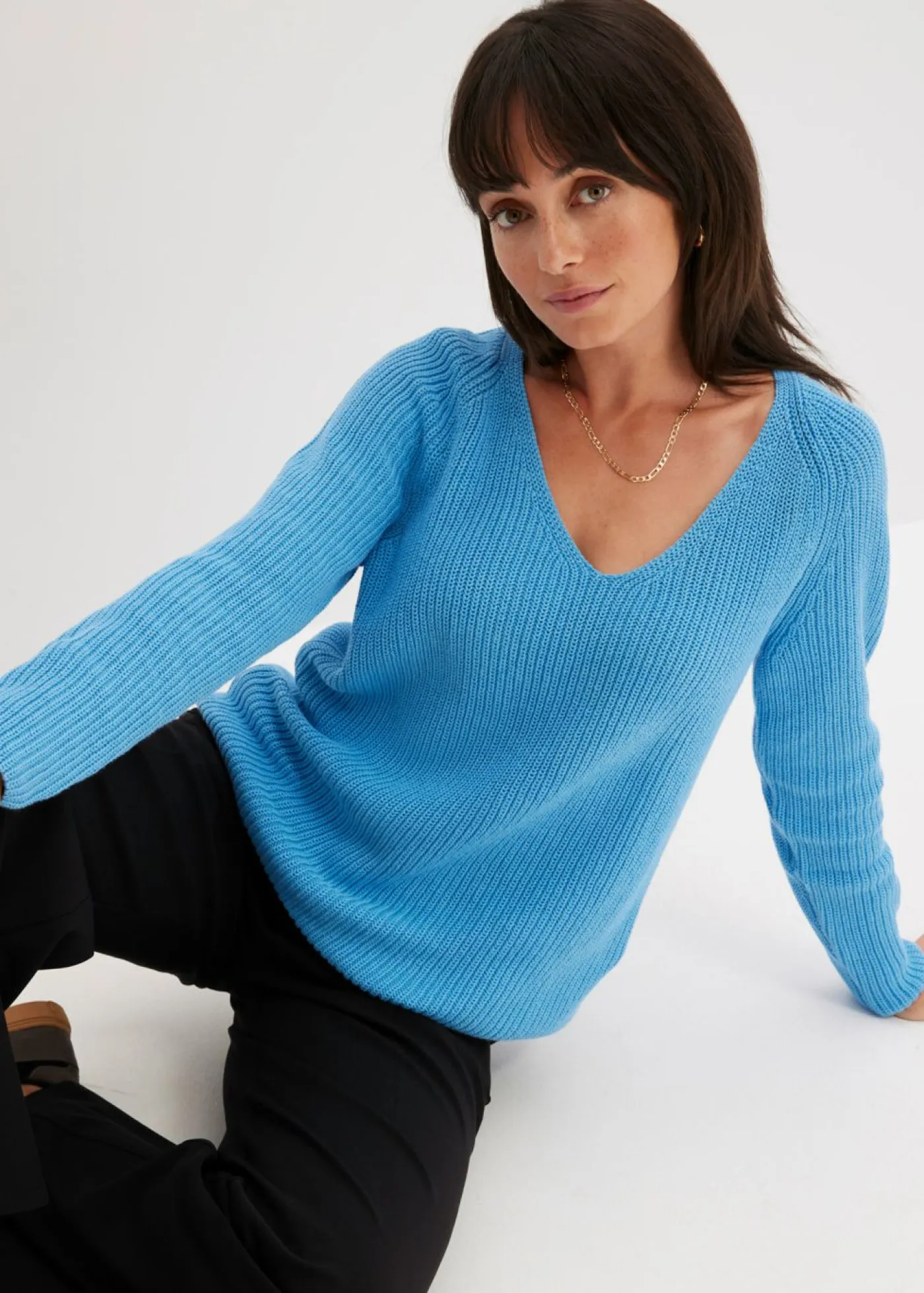 bonprix bonprix Jerséis|Ropa De Punto>Jersey azul brillante