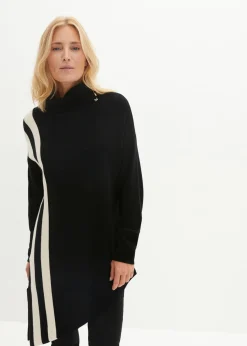 bonprix bonprix Jerséis|Ropa De Punto>Jersey negro-gris guijarro con rayas