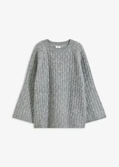 bonprix bonprix Jerséis|Ropa De Punto>Jersey Gris jaspeado