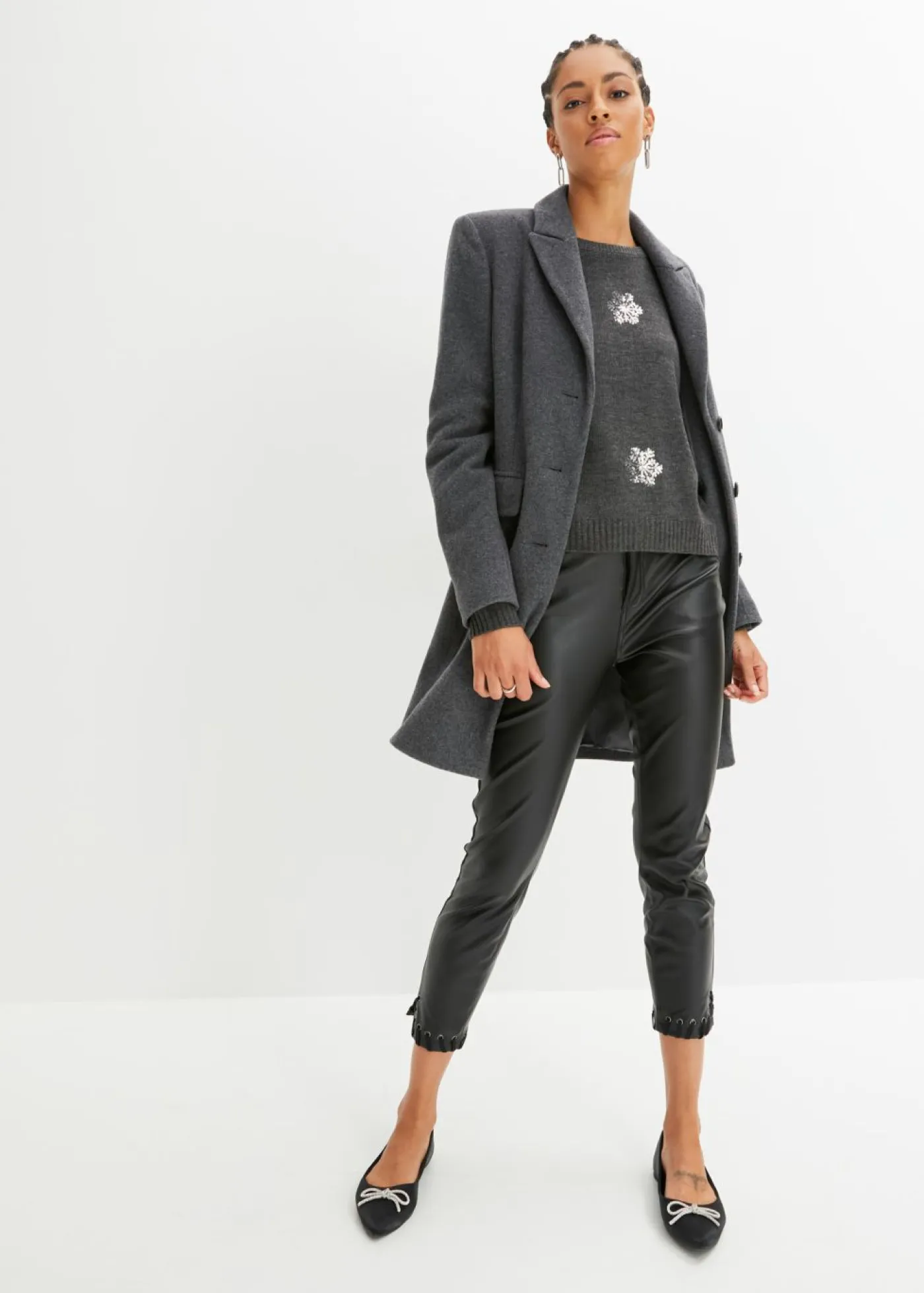 bonprix bonprix Jerséis|Ropa De Punto>Jersey Antracita jaspeado