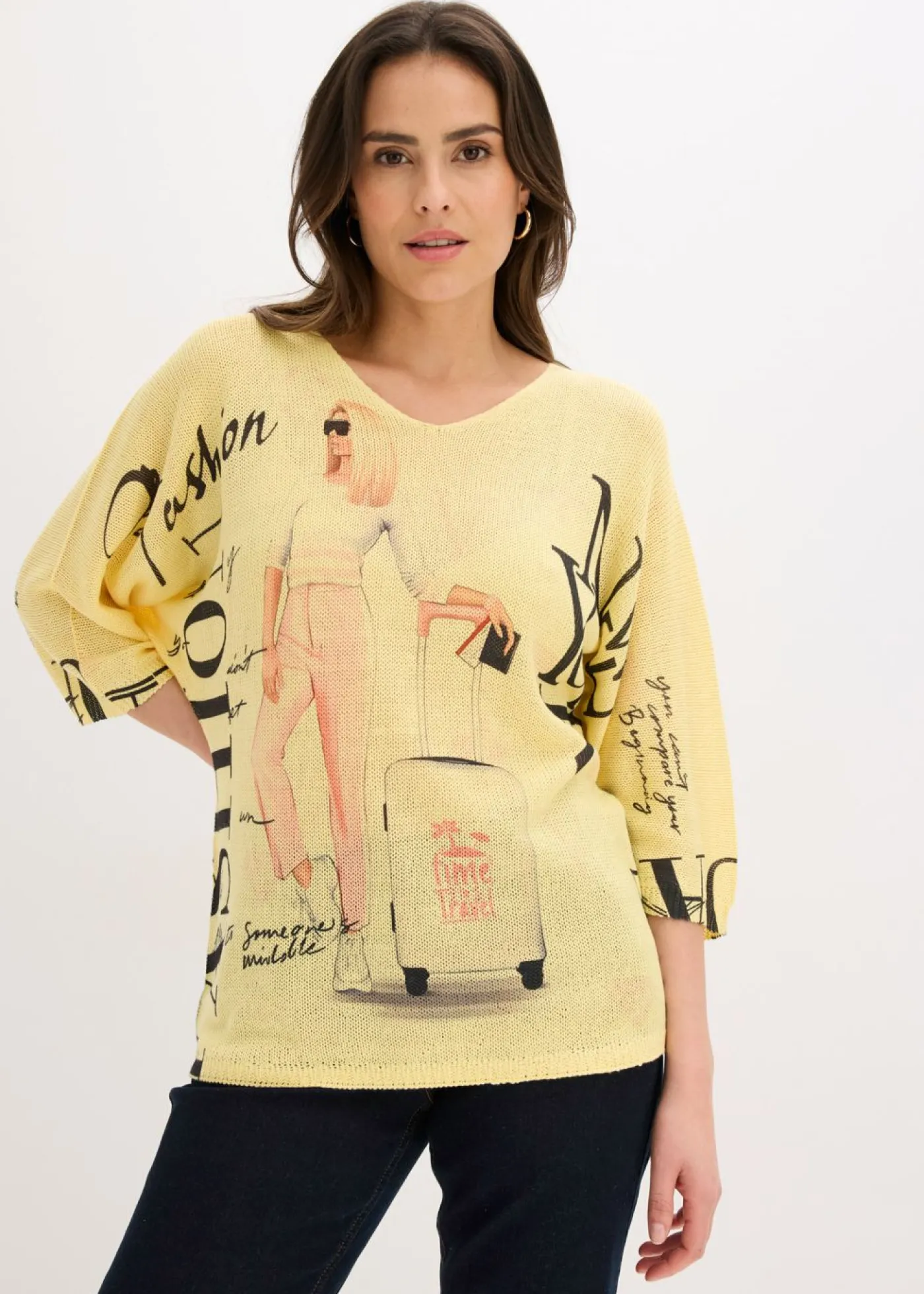 bonprix bonprix Jerséis|Novedades>Jersey Amarillo claro