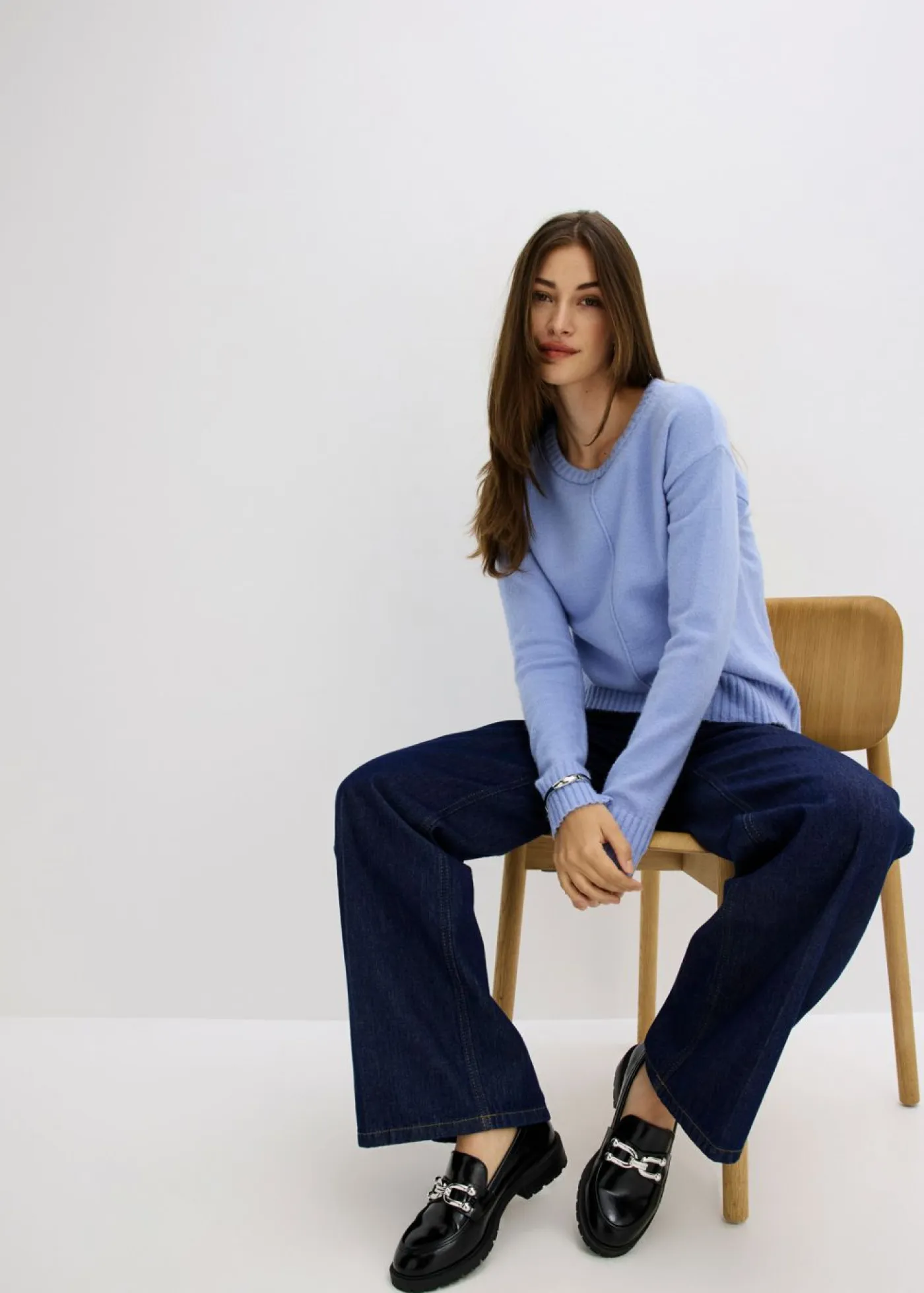 bonprix bonprix Jerséis|Ropa De Punto>Jersey Azul perla