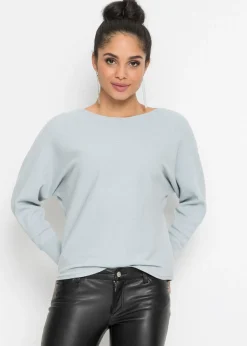 Mujer bonprix bonprix Jersey acanalado de gran tamaño