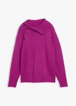 bonprix bonprix Jerséis|Ropa De Punto>Jersey asimétrico Fucsia oscuro
