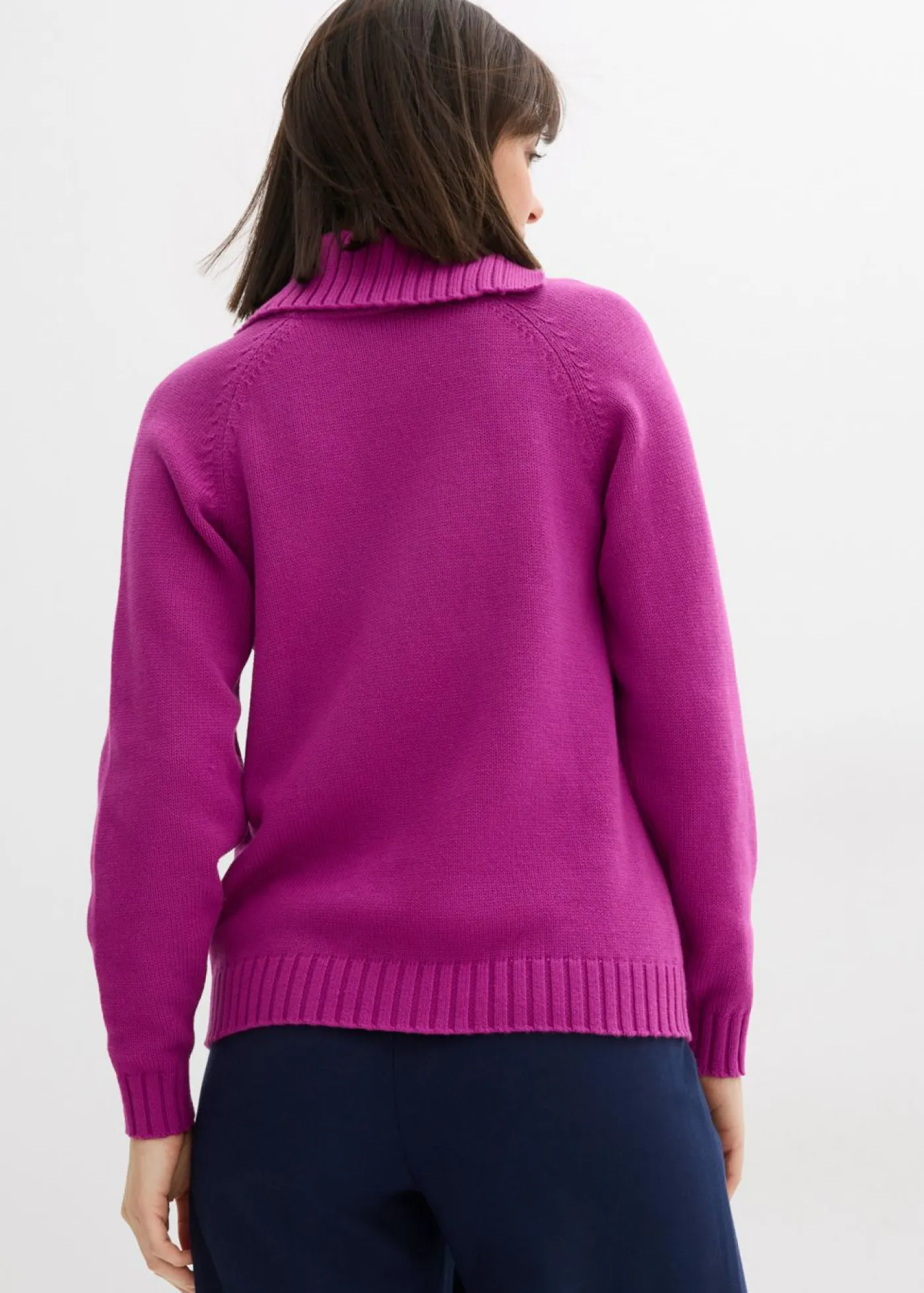 bonprix bonprix Jerséis|Ropa De Punto>Jersey asimétrico Fucsia oscuro