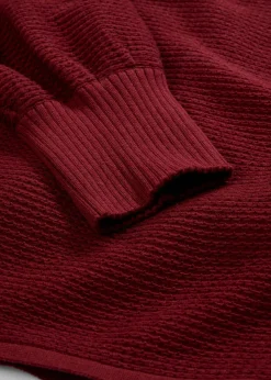 bonprix bonprix Jerséis|Ropa De Punto>Jersey con algodón Rojo rubí