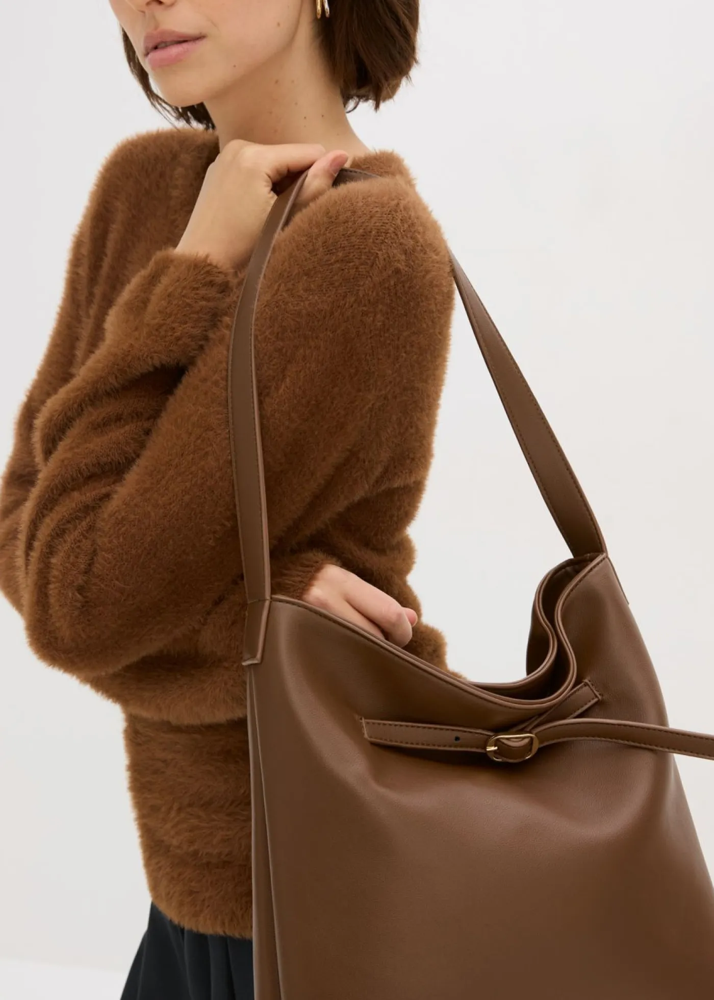 Mujer bonprix bonprix Jersey con aspecto de pelo