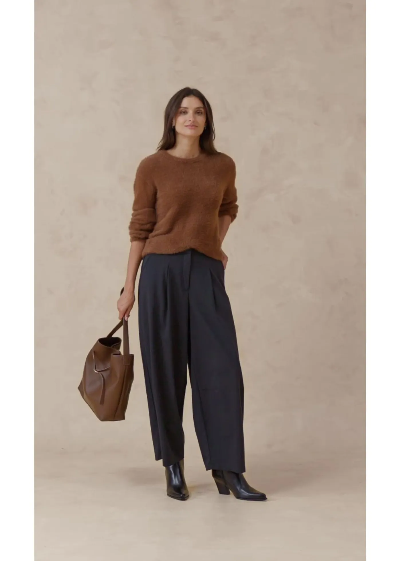 Mujer bonprix bonprix Jersey con aspecto de pelo