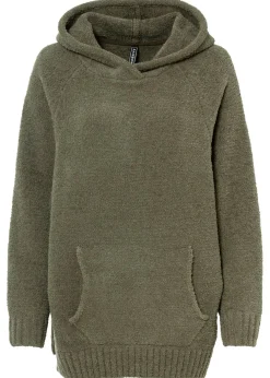 bonprix bonprix Jerséis|Ropa De Punto>Jersey con capucha de forro polar Oliva