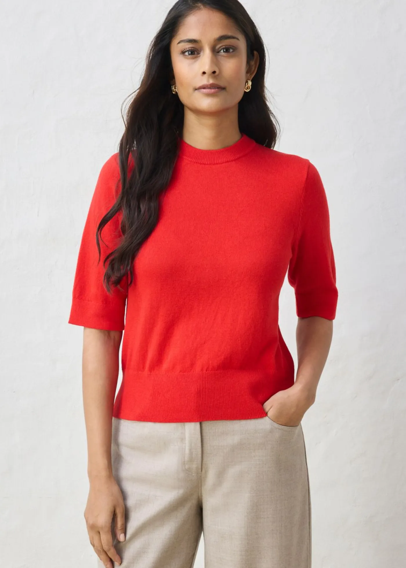 Mujer bonprix bonprix Jersey con contenido de seda