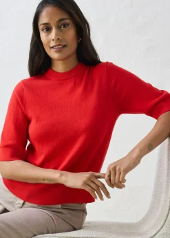 Mujer bonprix bonprix Jersey con contenido de seda