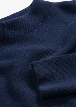 bonprix bonprix Básicos|Jerséis>Jersey con cuello alto Azul marino
