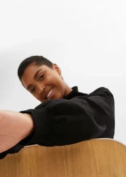 Mujer bonprix bonprix Jersey con cuello vuelto de mezcla de viscosa