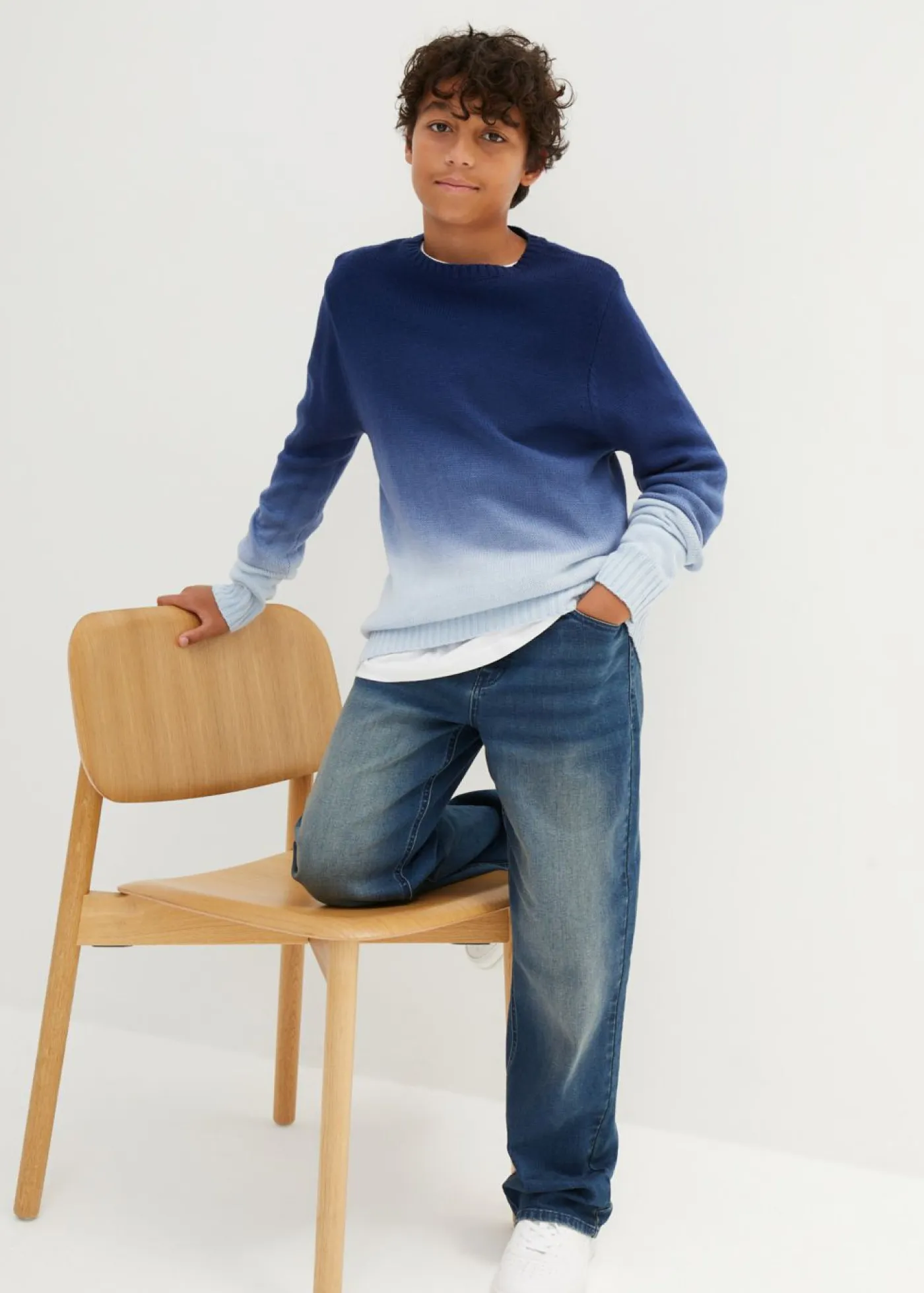 Niños bonprix bonprix Jersey con degradado cromático