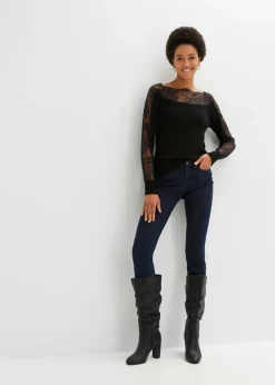 Mujer bonprix bonprix Jersey con encaje