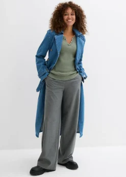 Mujer bonprix bonprix Jersey con inserto de encaje