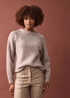 Mujer bonprix bonprix Jersey con lentejuelas