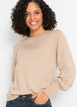 Mujer bonprix bonprix Jersey con mangas abullonadas