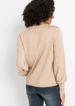 Mujer bonprix bonprix Jersey con mangas abullonadas