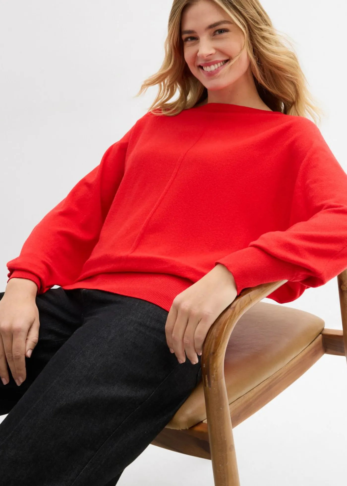 Mujer bonprix bonprix Jersey con mangas murciélago