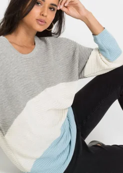 Mujer bonprix bonprix Jersey con patrón de canalé