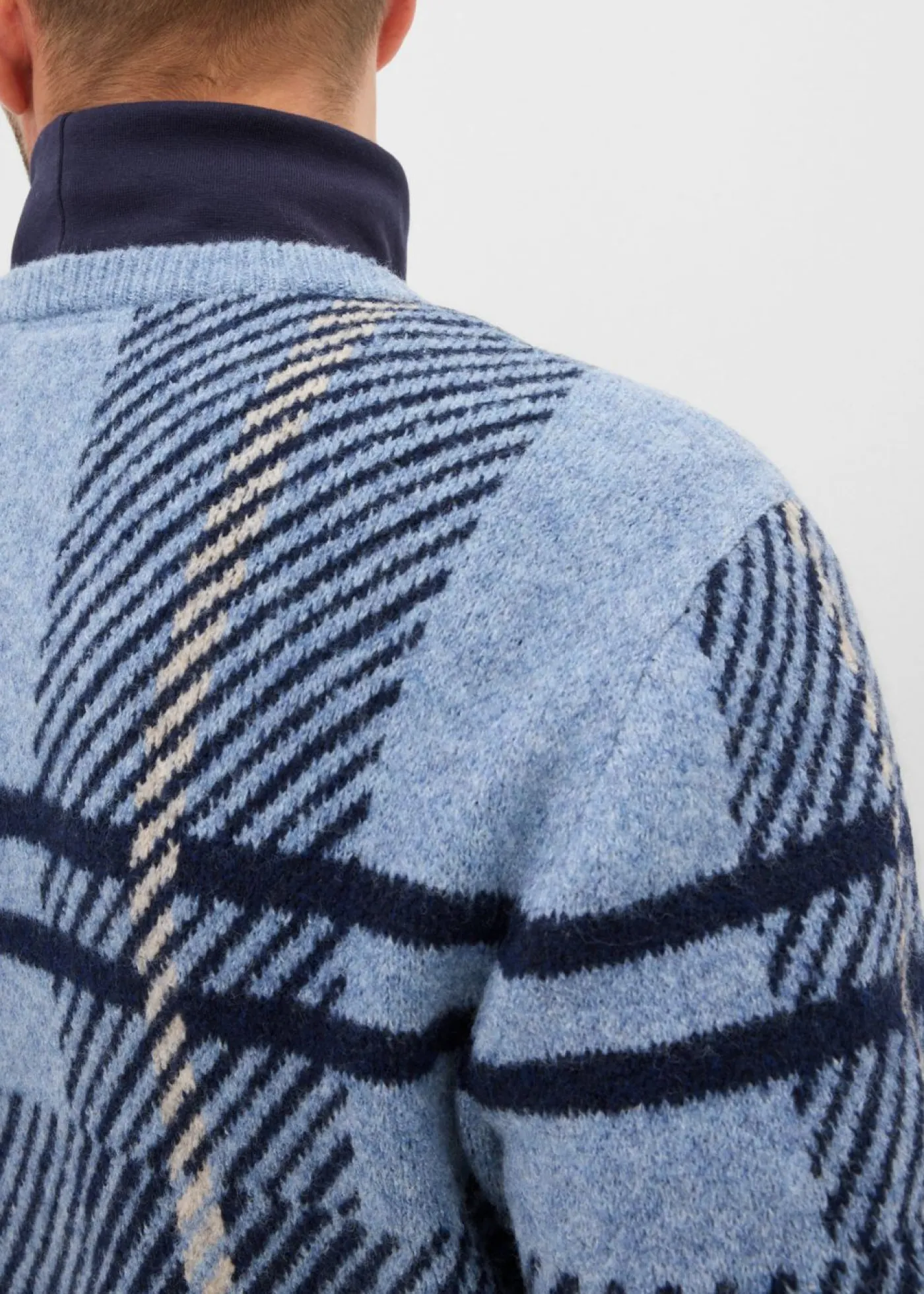 bonprix bonprix Jerséis Y Cárdigans>Jersey con patrón de cuadros beige-azul-azul marino a cuadros