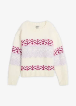 Mujer bonprix bonprix Jersey con patrón nórdico