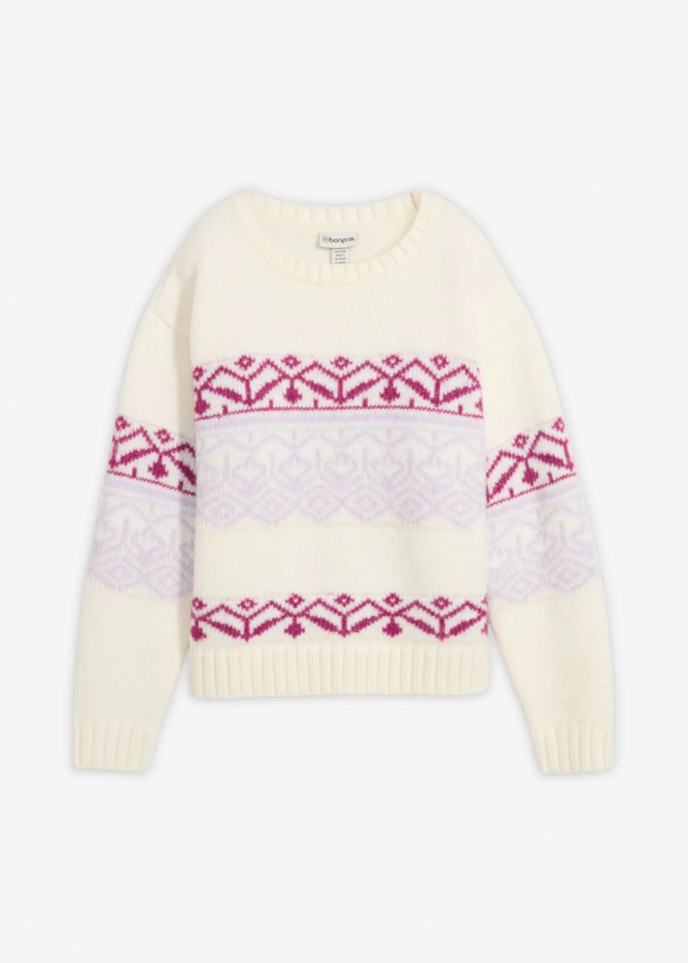 Mujer bonprix bonprix Jersey con patrón nórdico
