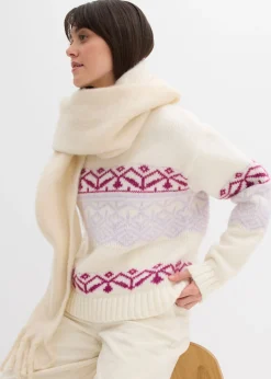 Mujer bonprix bonprix Jersey con patrón nórdico