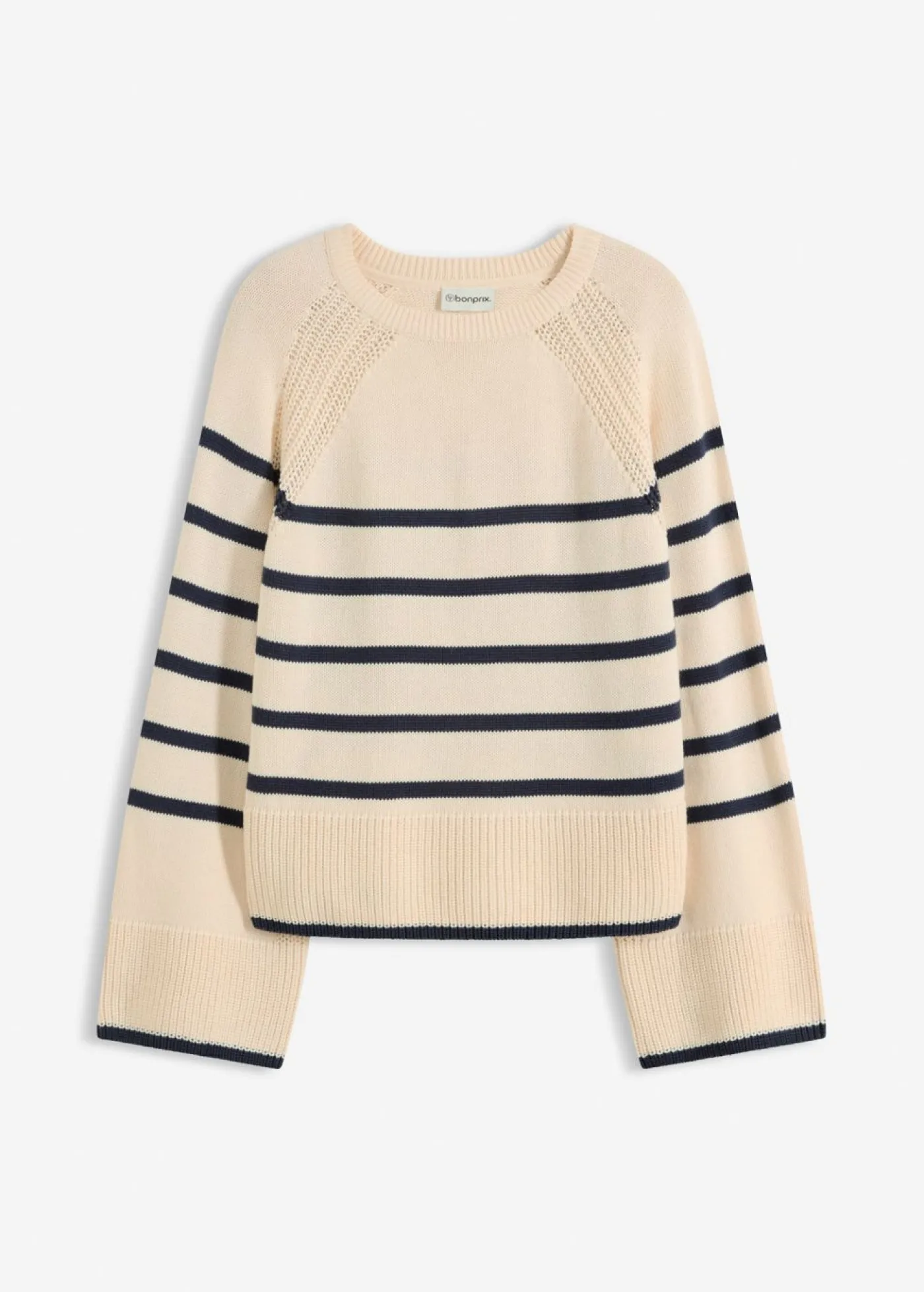 Mujer bonprix bonprix Jersey con rayas en contraste