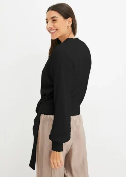 Mujer bonprix bonprix Jersey cruzado con accesorio