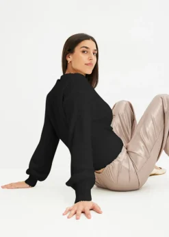 Mujer bonprix bonprix Jersey cruzado con accesorio