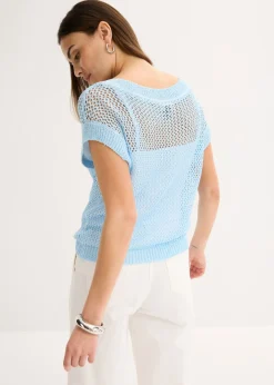 Mujer bonprix bonprix Jersey de ajour con hilo brillante
