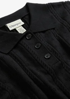 Mujer bonprix bonprix Jersey de ajour con mezcla de seda