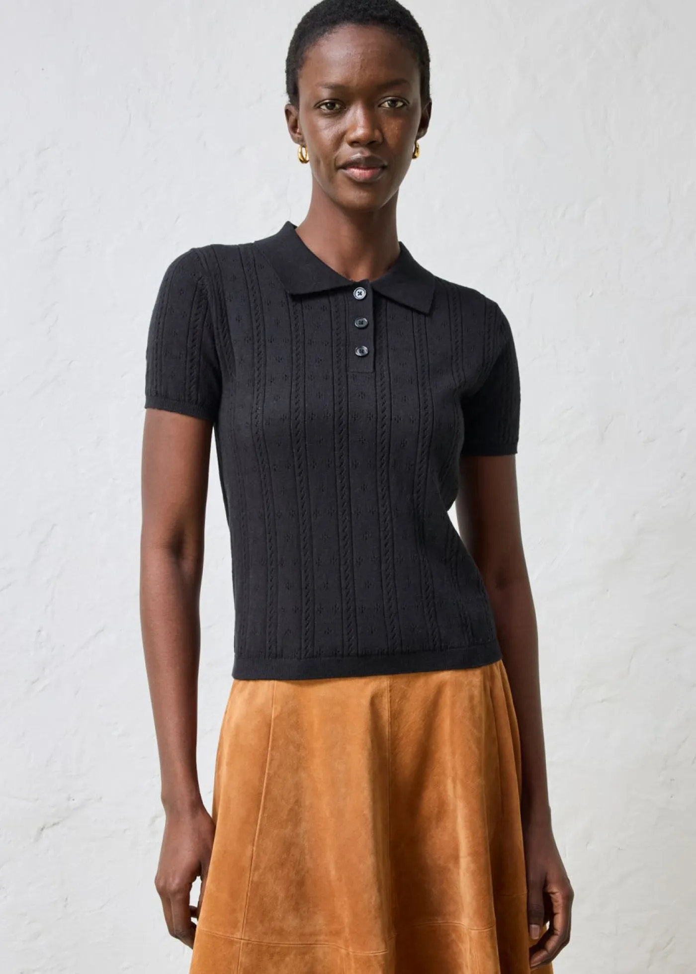 Mujer bonprix bonprix Jersey de ajour con mezcla de seda