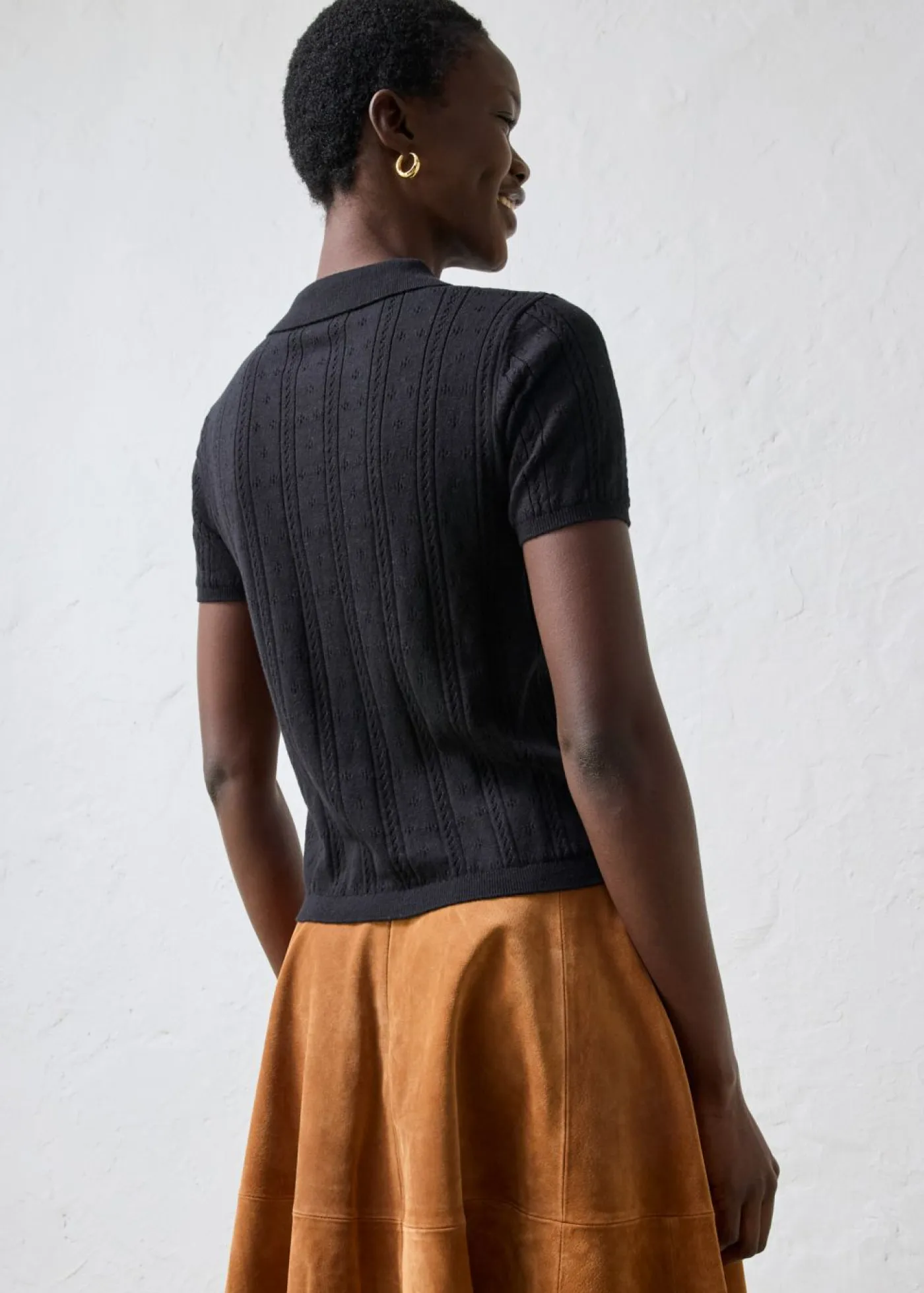 Mujer bonprix bonprix Jersey de ajour con mezcla de seda