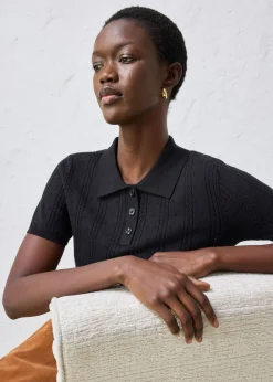 Mujer bonprix bonprix Jersey de ajour con mezcla de seda