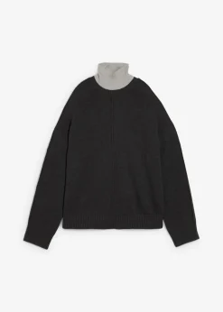 bonprix bonprix Esenciales|Jerséis>Jersey de algodón puro Antracita jaspeado