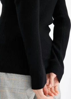 Mujer bonprix bonprix Jersey de canalé con viscosa