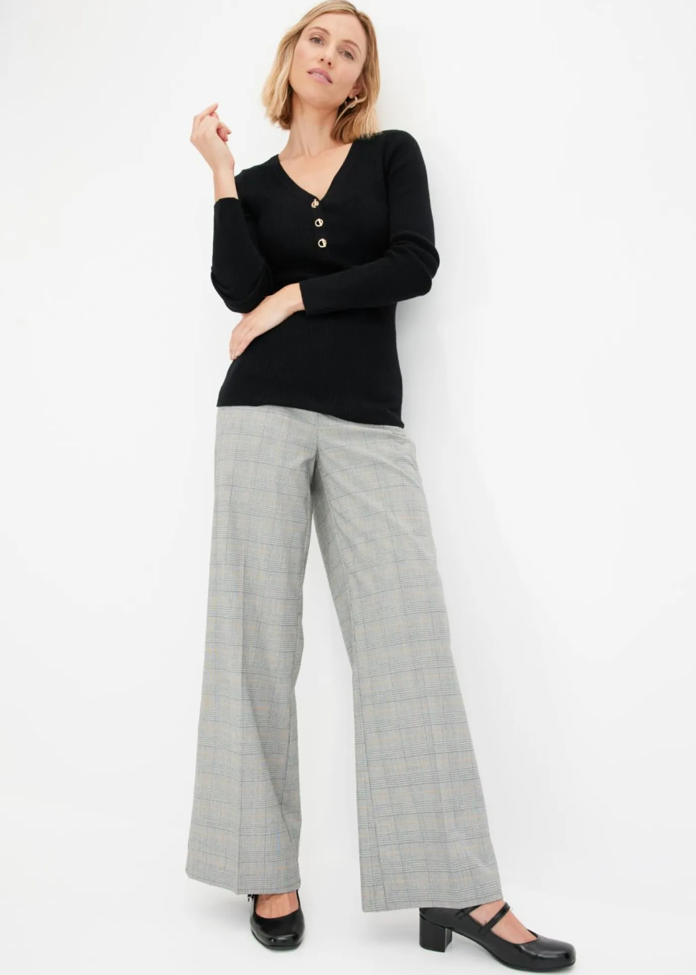 Mujer bonprix bonprix Jersey de canalé con viscosa