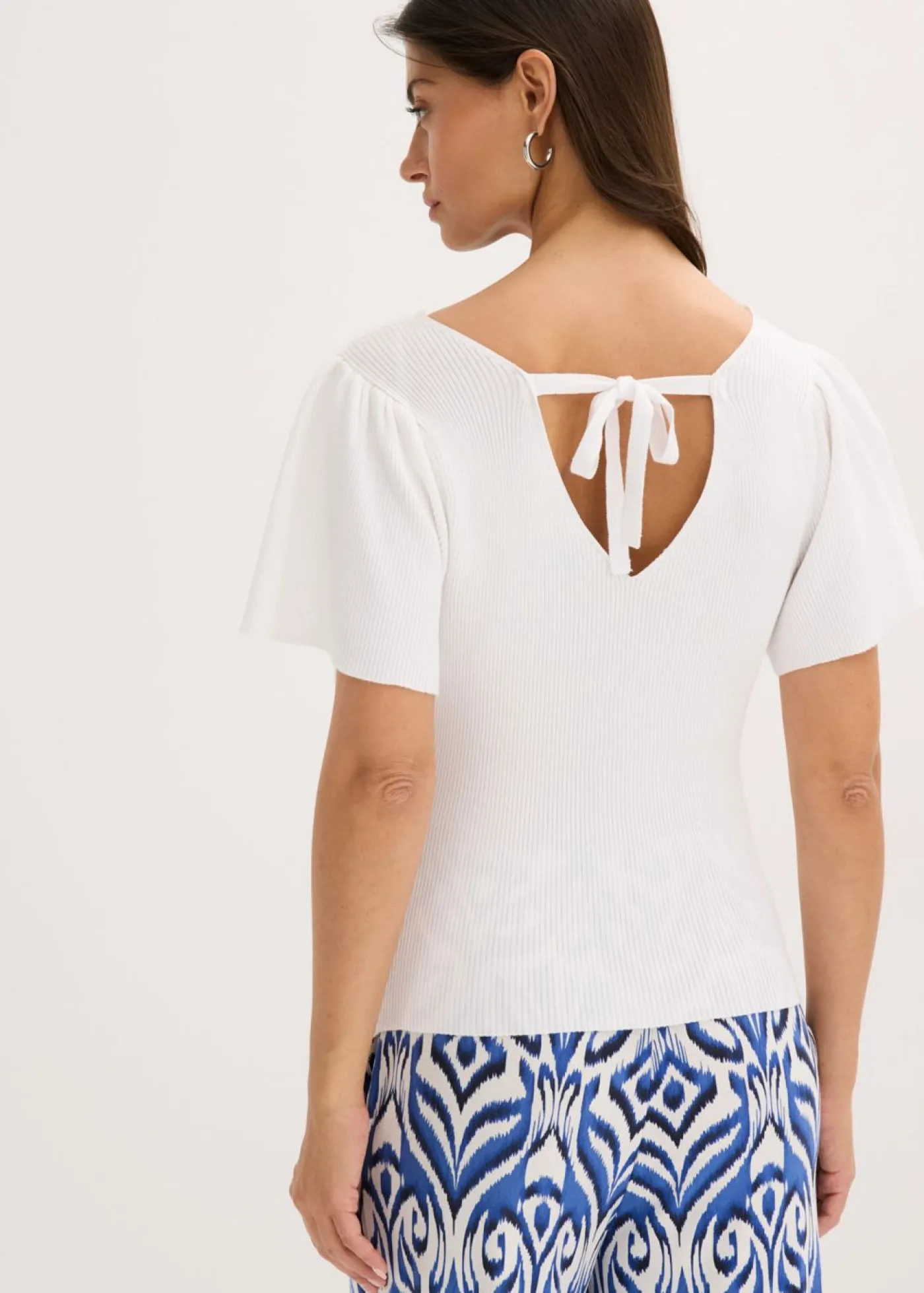 Mujer bonprix bonprix Jersey de canalé de mezcla de viscosa