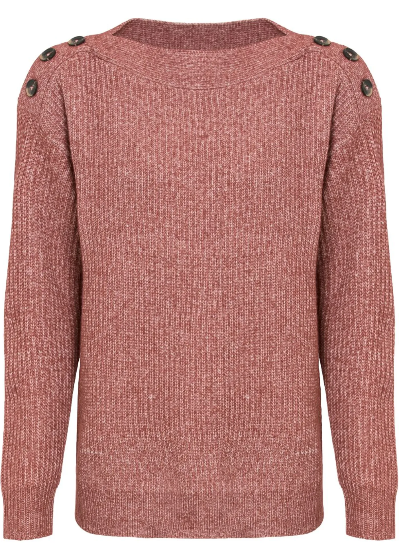 Mujer bonprix bonprix Jersey de corte holgado con botones